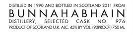 Bunnahabhain Scotch Single Malt 12 Year Fashion