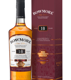 Bowmore Vintner’s Trilogy: 18 Year Old Double Matured Manzanilla For Discount