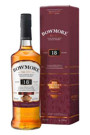 Bowmore Vintner’s Trilogy: 18 Year Old Double Matured Manzanilla For Discount