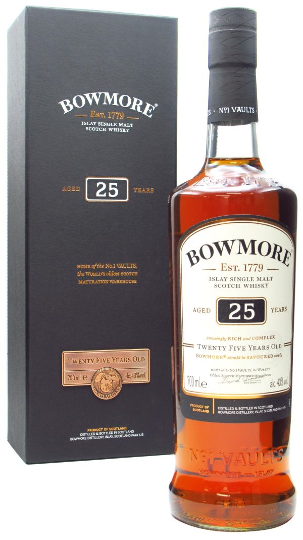 Bowmore 25 Year Old Single Malt Scotch Whisky For Sale